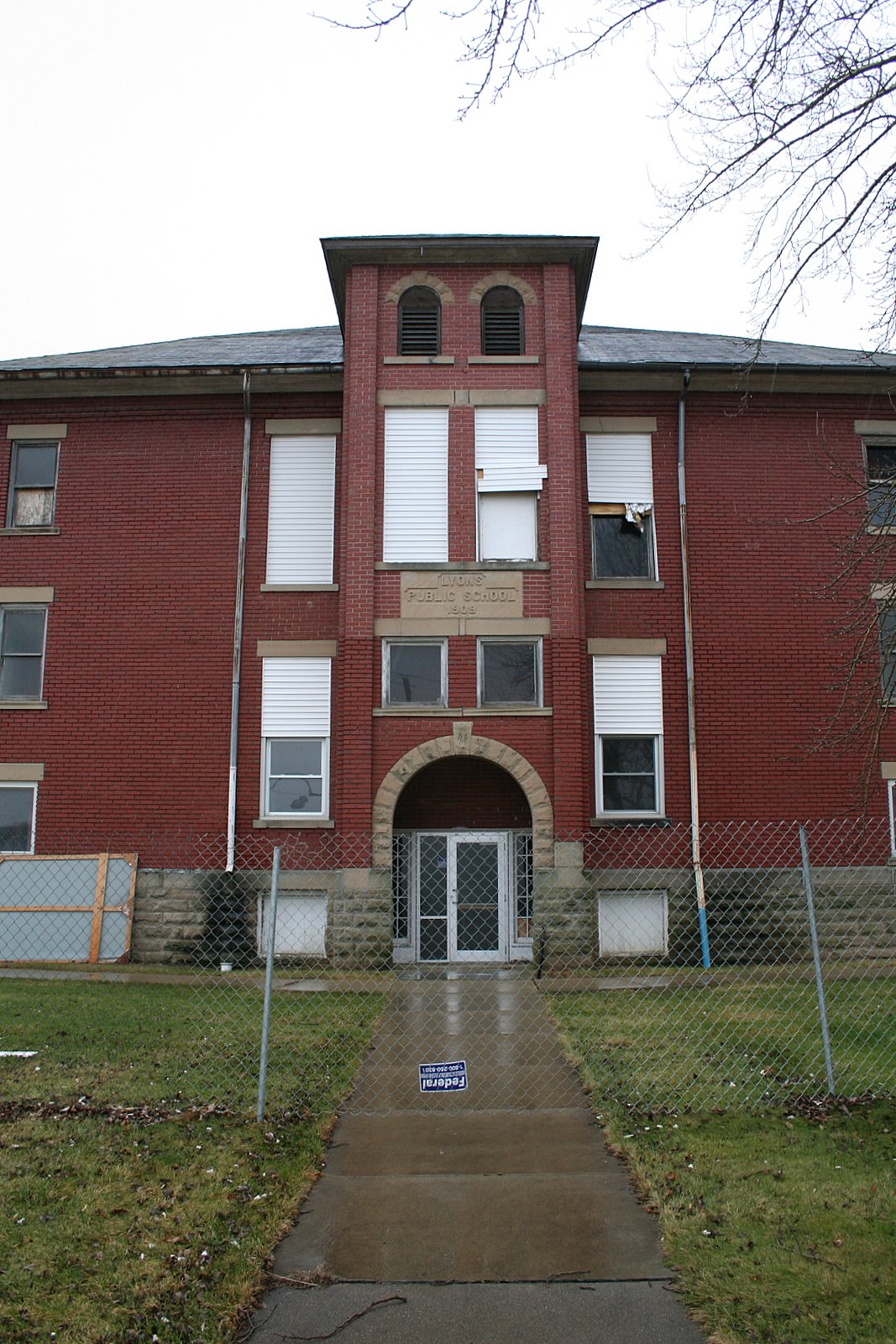 Lyons Elementary, Lyons OH (Being Demolished)